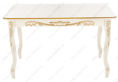 Стол деревянный Мауро патина золото. Фото