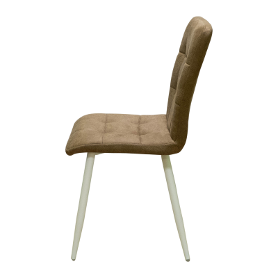 Стул Доби (Каркас (белый 9016 матовый) тк. коллекции Safari коричневый 021) фото Стул Доби (Каркас (белый 9016 матовый) тк. коллекции Safari коричневый 021). Фото №5