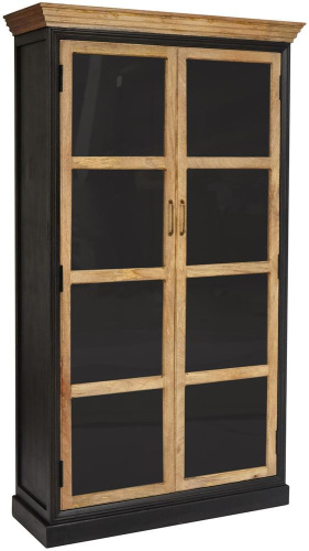 Шкаф книжный Secret de Maison Black Label (mod. DA-2289) (черный/натуральный). Фото №1