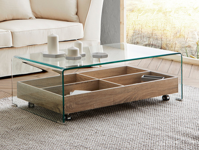 Журнальный стол DUPEN CT-227 Прозрачный фото Журнальный стол DUPEN CT-227 Прозрачный. Фото №4