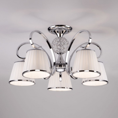 Потолочная люстра Eurosvet Tessa 60088/5 хром фото Потолочная люстра Eurosvet Tessa 60088/5 хром. Фото №1