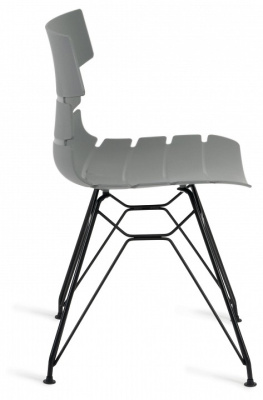 Стул HANSEN (mod. 622N) пластик/металл, 51х47х80 см, высота до сиденья 45 см, серый/черный (поставляется по 4 шт) фото Стул HANSEN (mod. 622N) пластик/металл, 51х47х80 см, высота до сиденья 45 см, серый/черный (поставляется по 4 шт). Фото №2