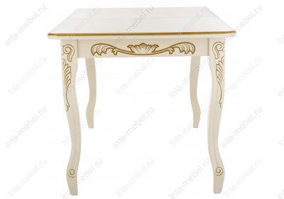 Стол деревянный Мауро патина золото. Фото