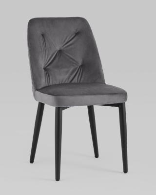 Стул Эмма велюр серый. Фото