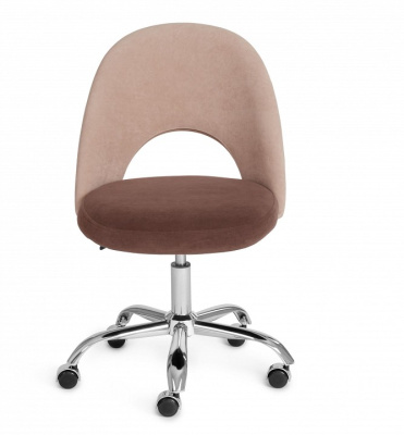 Кресло LATINA флок , бежевый/коричневый, 7/6. Фото №2