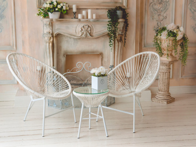 Комплект садовый  "Акапулько", цвет: белый фото Комплект садовый  "Акапулько", цвет: белый. Фото №3