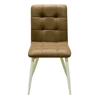 Стул Доби (Каркас (белый 9016 матовый) тк. коллекции Safari коричневый 021) фото Стул Доби (Каркас (белый 9016 матовый) тк. коллекции Safari коричневый 021). Фото №2