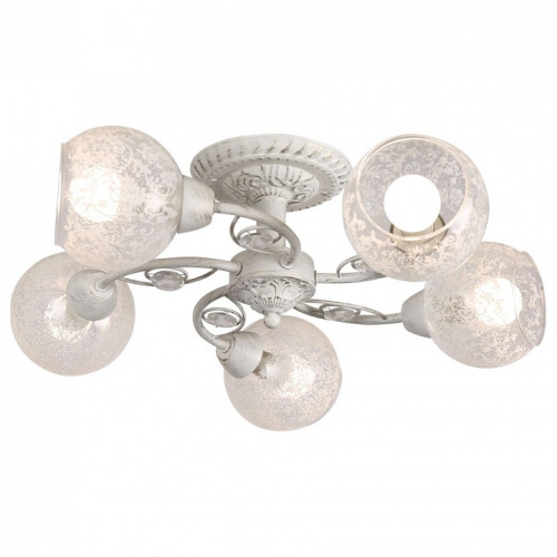 Потолочная люстра Arte Lamp Cristy A5028PL-5WH. Фото №1