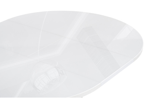 Стол стеклянный Трейси 110 белый. Фото №4