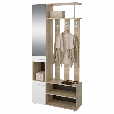 Бруно СТЛ.317.01 Прихожая Дуб сонома/Белый. Фото №2