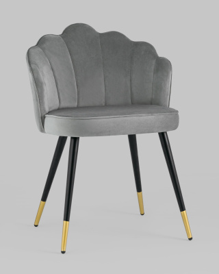 Стул Камилла велюр серый. Фото