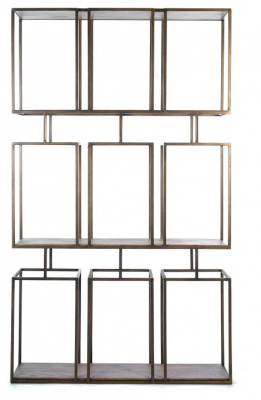 Шкаф книжный Secret de Maison PEREIRA ( mod. BKC OTH 20-05) металл, 115*35*196 см, античная медь фото Шкаф книжный Secret de Maison PEREIRA ( mod. BKC OTH 20-05) металл, 115*35*196 см, античная медь. Фото №2