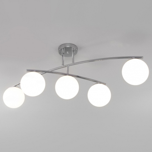Потолочная люстра Eurosvet Bronx 30170/5 хром фото Потолочная люстра Eurosvet Bronx 30170/5 хром. Фото №1