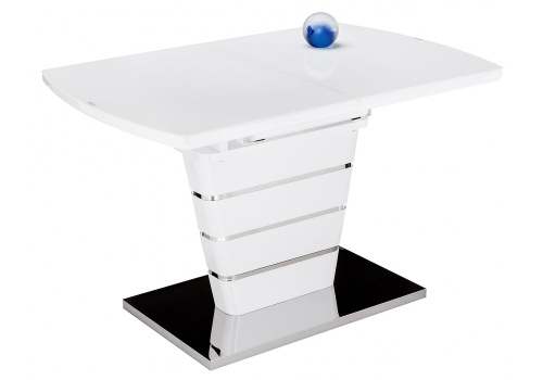 Стол стеклянный Space 160 белый. Фото №1