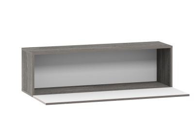 Шкаф навесной Summit НМ 014.21 (открывание вниз) , Софт Графит, Ясень Анкор темный. Фото №2