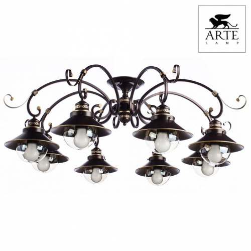 Потолочная люстра Arte Lamp Grazioso A4577PL-8CK фото Потолочная люстра Arte Lamp Grazioso A4577PL-8CK. Фото №2