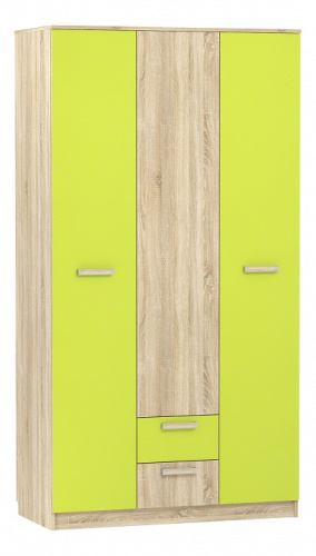 Акварель НМ 013.08-01 М1 Шкаф комбинированный Лайм/Дуб сонома, Дуб Сонома. Фото №1