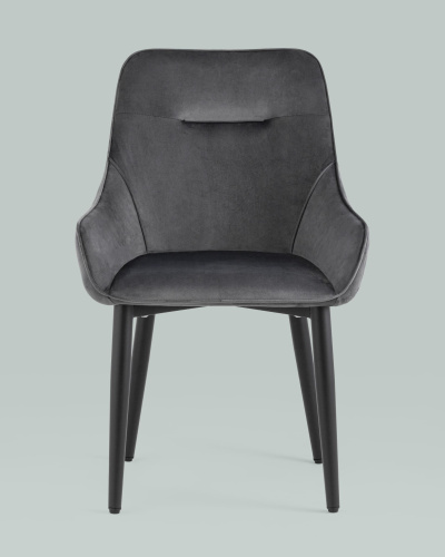 Стул Диана велюр серый. Фото №5