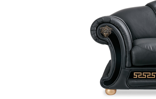 Диван Versace 2-х местный лавсит черный. Фото №9