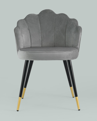 Стул Камилла велюр серый. Фото