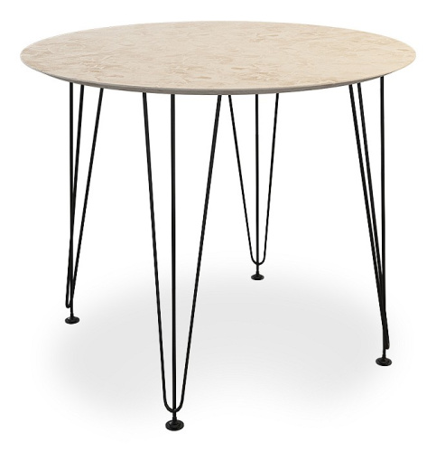 Антей 2 Стол (обеденный) камень светлый/черный. Фото №1