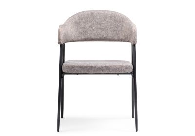 Стул на металлокаркасе Twin gray / black. Фото №2