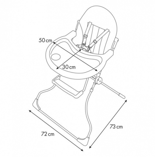 Стул для кормления Polini Kids 152, бежевый. Фото №11