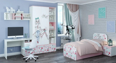 Стеллаж комбинированный Малибу,белый. Фото №4