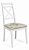 Стул Picasso ( PC-SC ) дерево гевея, 45х53х97см, pure white (белый 2-1), Ткань Прованс № 13  (поставляется по 2 шт)