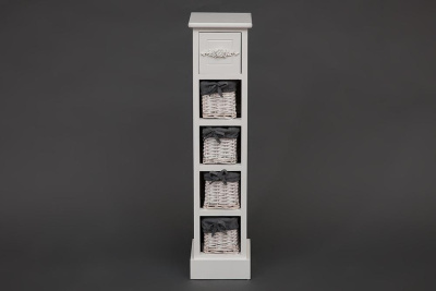 Тумба с 4 корзинами и ящиком Floral 5 mod. HX16-002NS фото Тумба с 4 корзинами и ящиком Floral 5 mod. HX16-002NS. Фото №5