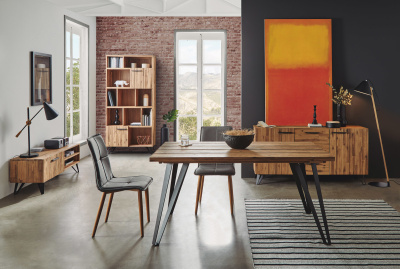 Обеденный стол DUPEN DT-24 Акация IRATI. Фото