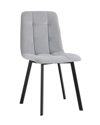 Стул Oliver Square велюр светло-серый. Фото №2