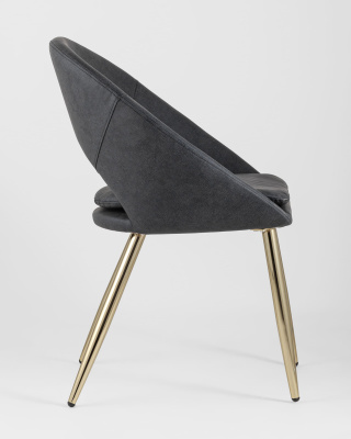 Стул Кензи экокожа темно-серый фото Стул Кензи экокожа темно-серый. Фото №4