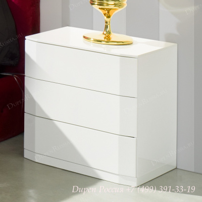 Тумба прикроватная DUPEN M-112 белая. Фото №2