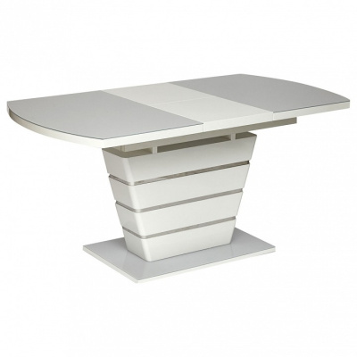 Стол SCHNEIDER ( mod. 0704 ) мдф high glossy, закаленное стекло, 140/180x80x75см, белый фото Стол SCHNEIDER ( mod. 0704 ) мдф high glossy, закаленное стекло, 140/180x80x75см, белый. Фото №2