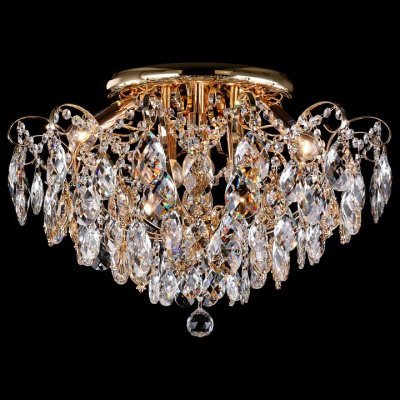 Потолочная люстра Eurosvet Crystal 10081/6 золото/прозрачный хрусталь Strotskis фото Потолочная люстра Eurosvet Crystal 10081/6 золото/прозрачный хрусталь Strotskis. Фото №2