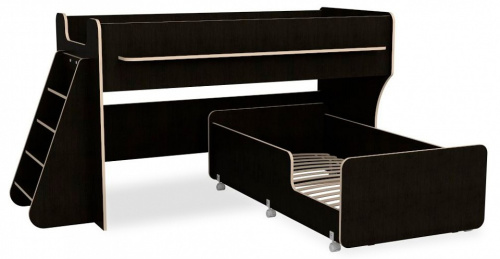 Кровать двухъярусная Р444 Капризун 7, древесина коричневая светлая дуб. Фото №1