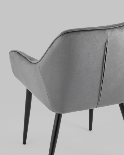 Стул Алекса велюр серый. Фото №8