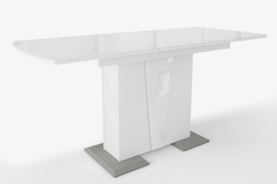 Стол Фрегат обеденный (белый/стекло белое) фото Стол Фрегат обеденный (белый/стекло белое). Фото №2