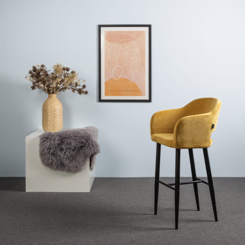 Кресло барное Oscar Сканди Желт/Черный. Фото №9