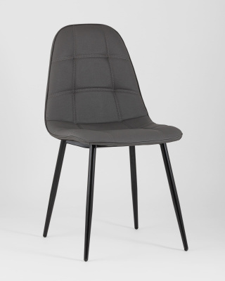 Стул Тейлор экокожа тёмно-серый фото Стул Тейлор экокожа тёмно-серый. Фото №3