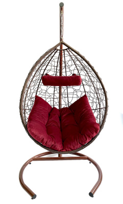 Подвесное кресло "КРИТ", цвет: коричневый. Фото №2